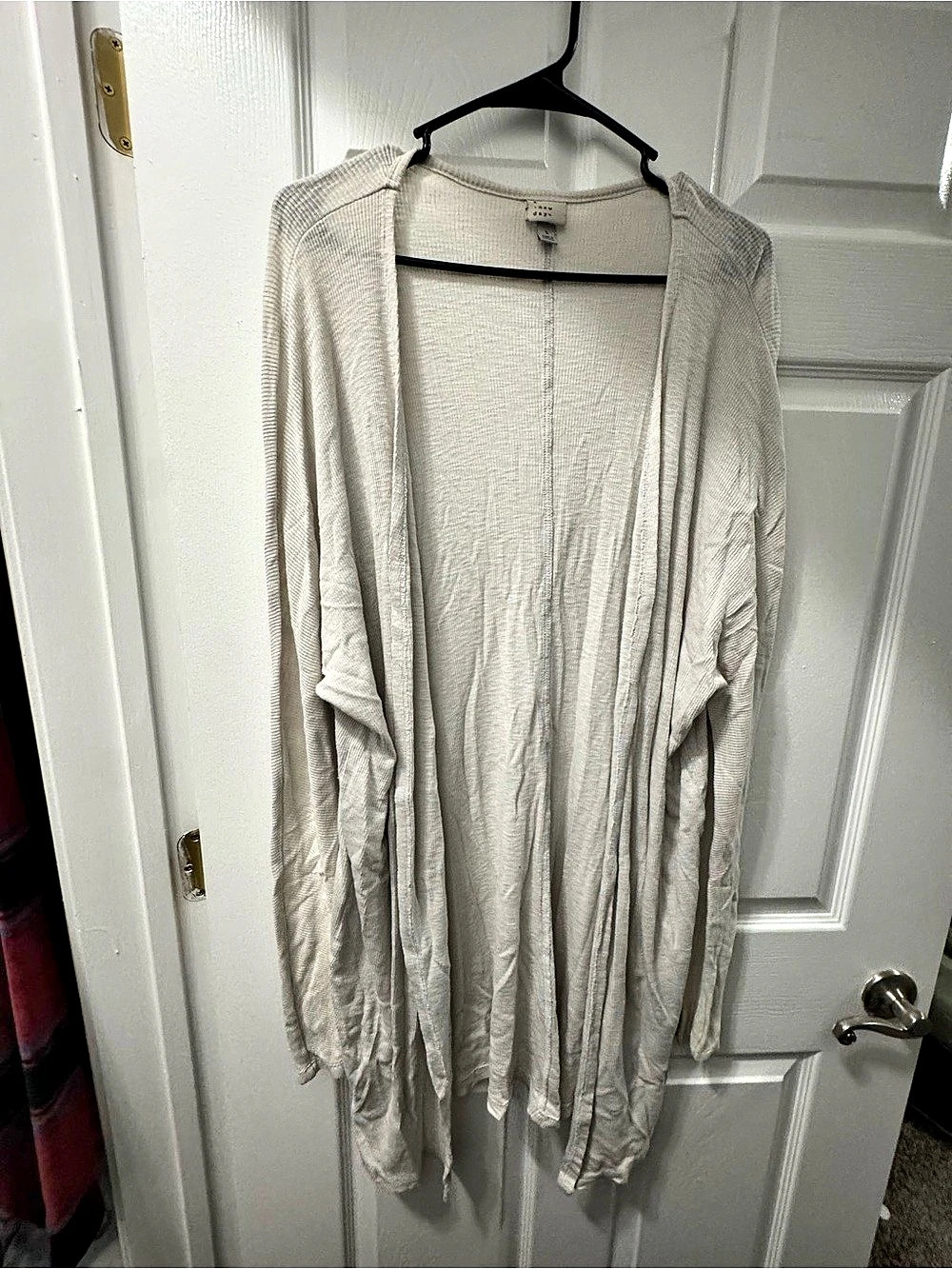a new day Open Front Cardigan in White Size Large